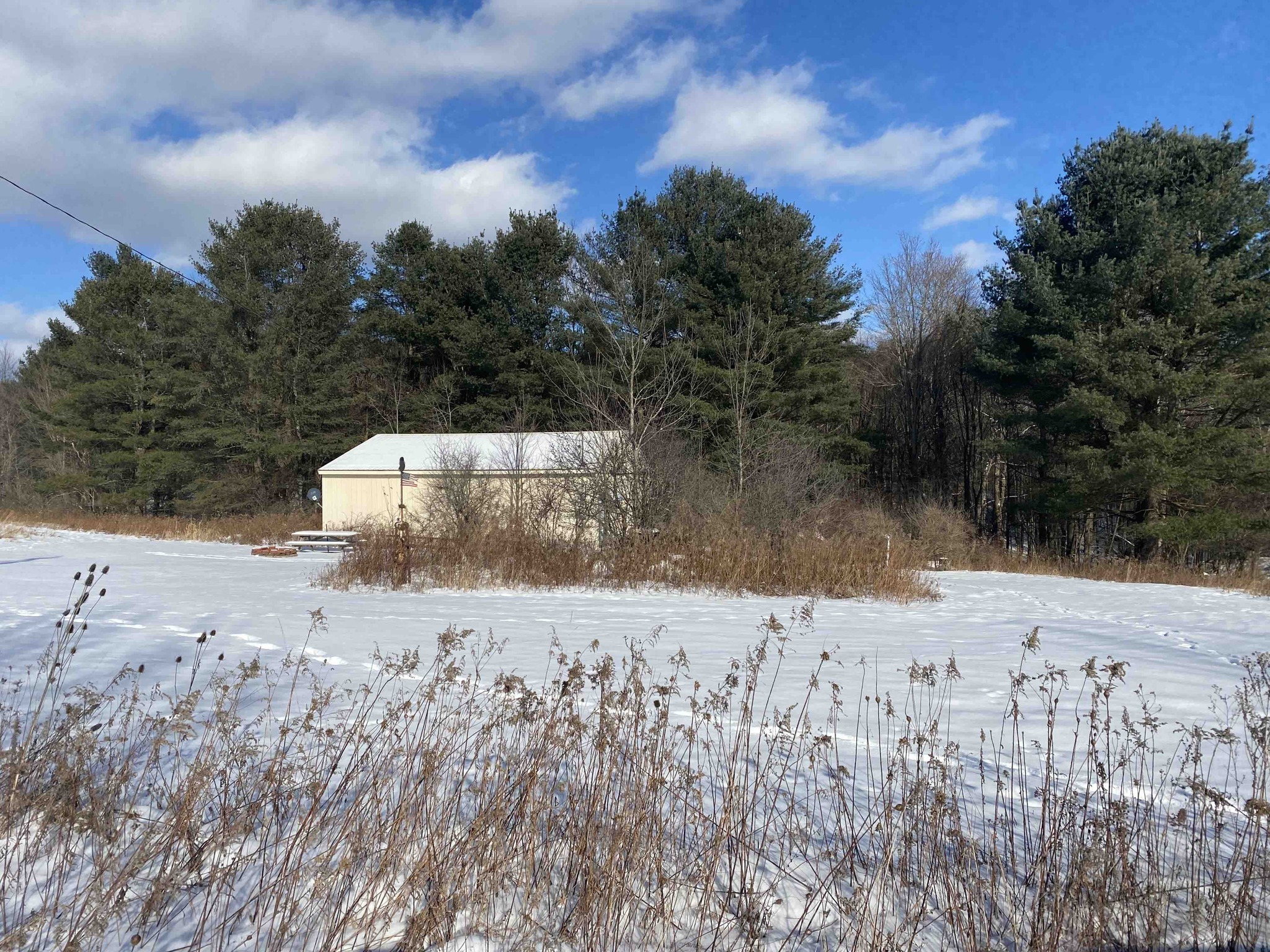 NY Landquest 25 acres, cabin with knotty pine, stream, and ATV trails