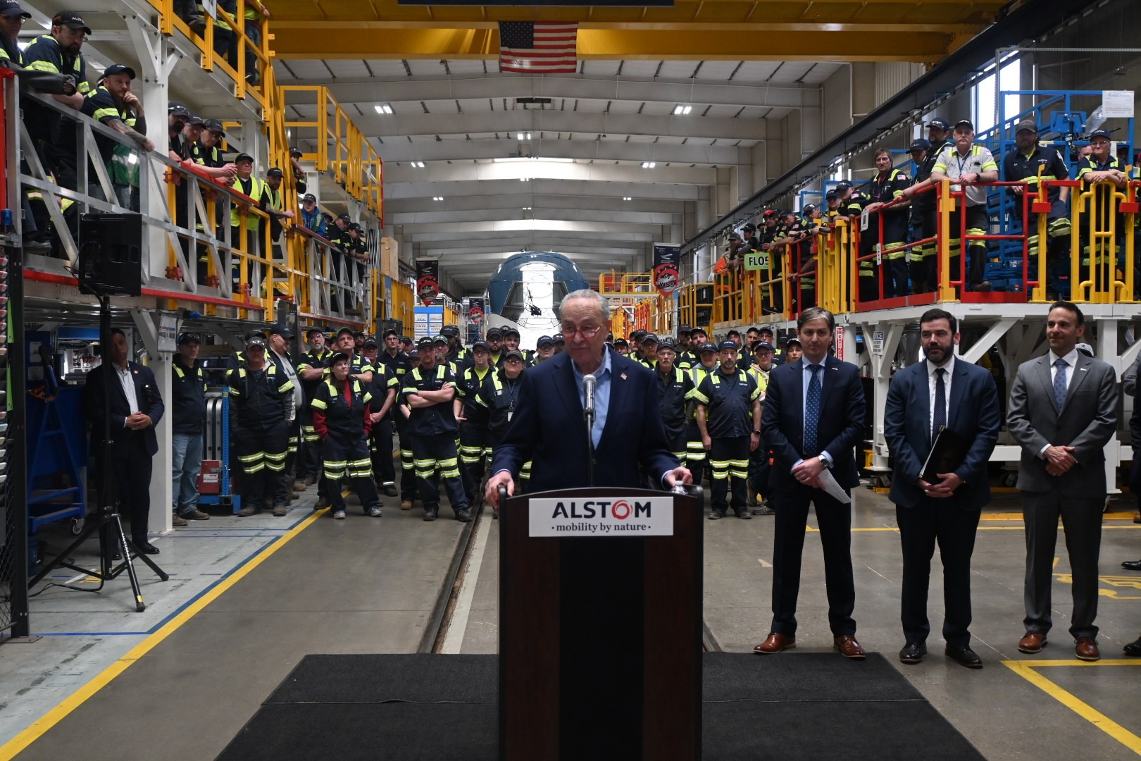 Schumer uses Hornell's Alstom to showcase the southern tier workforce