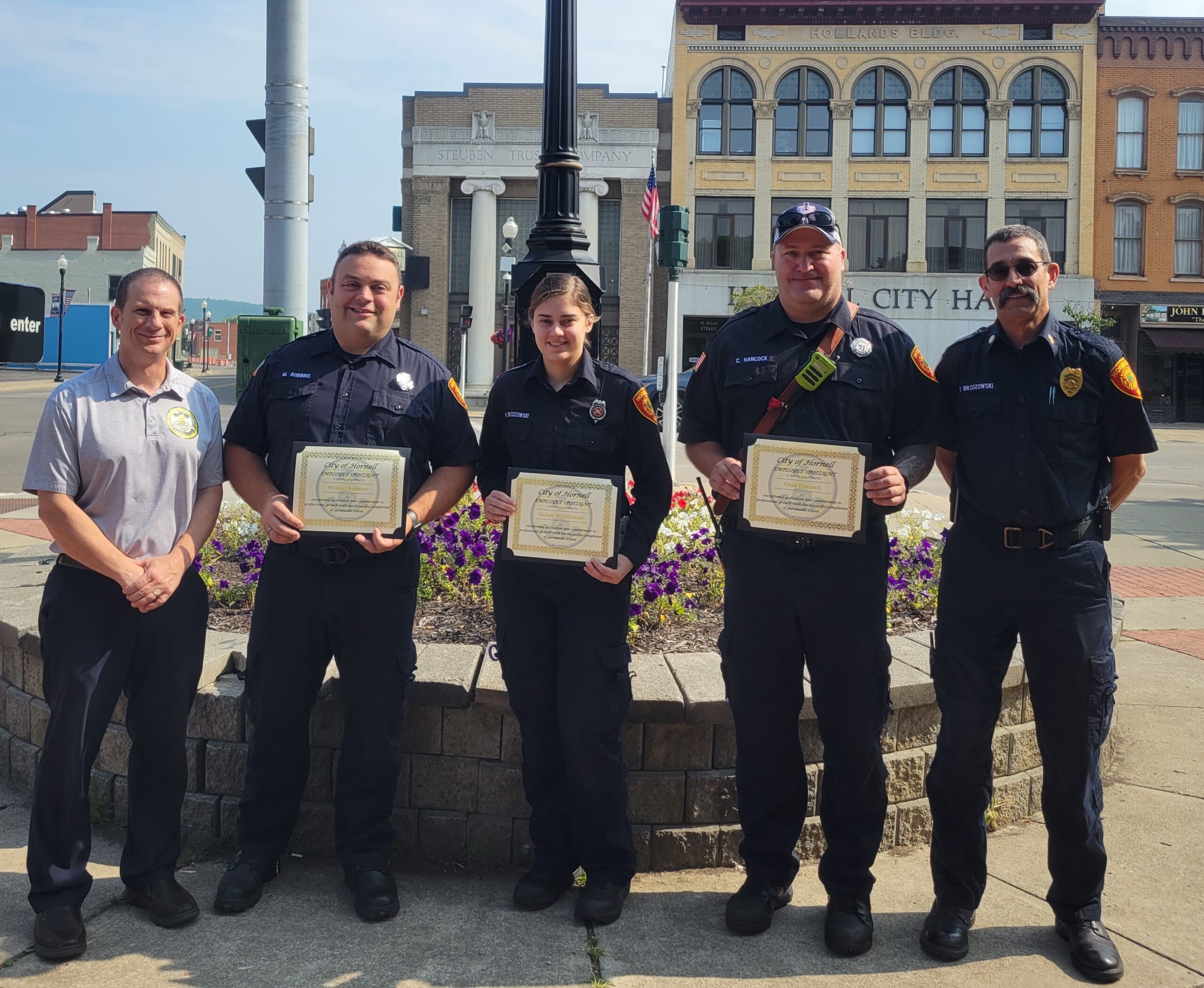 City of Hornell Employee Spotlight Chad Hancock, Kelsey Brzozowski, Michael Robbins The