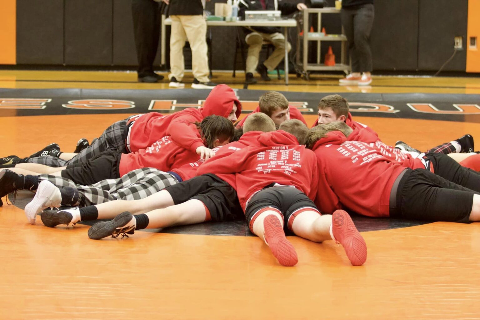 CanisteoGreenwood wrestling stronger than ever, huge 5415 win; Addison swimming downs