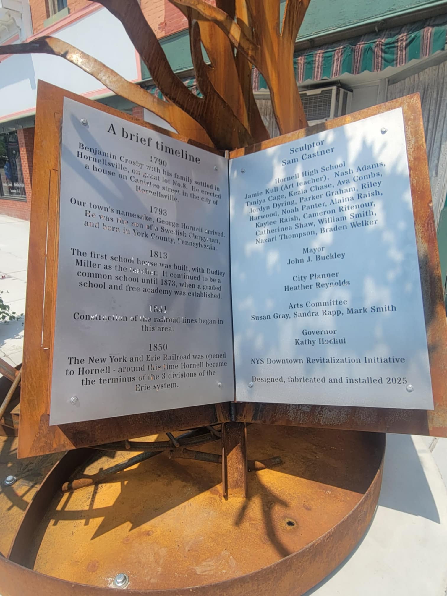 Sculptures Installed in Downtown Hornell The HORNELL SUN